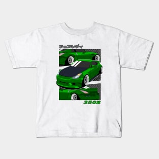 Green Nissan 350z Fairlady Z Kids T-Shirt